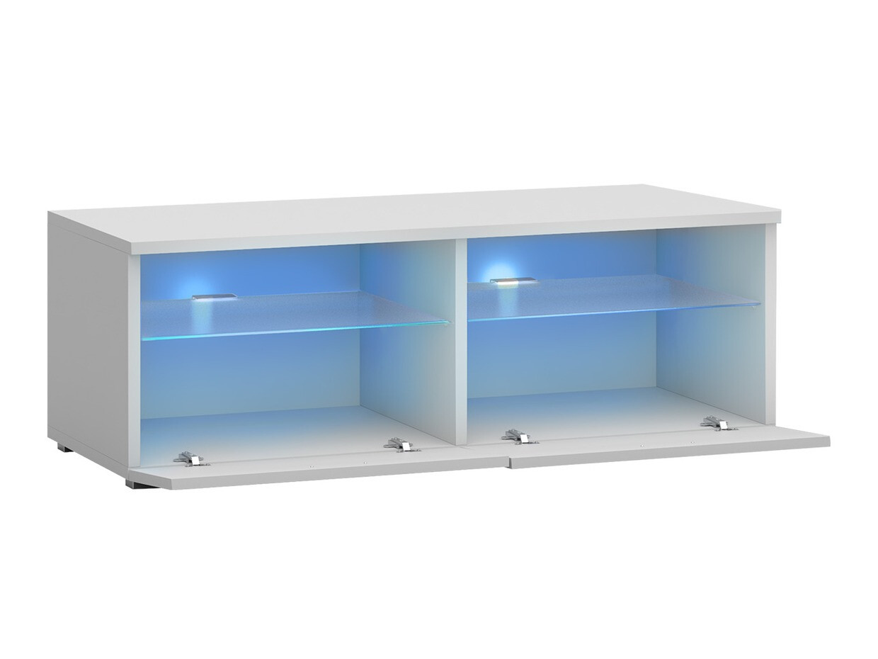 TV-meubel Nashville 105 (Wit + Glanzend wit)