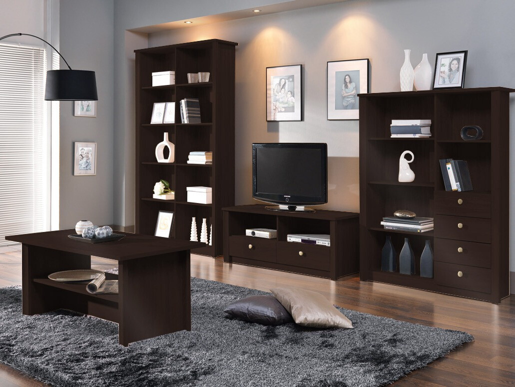 Boekenkast Elialo 101 (Donker Sonoma eik)