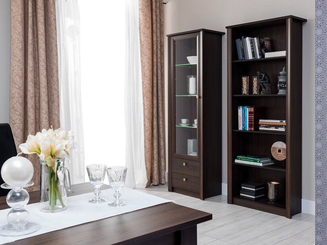 Boekenkast Elialo 119 (Donker Sonoma eik)