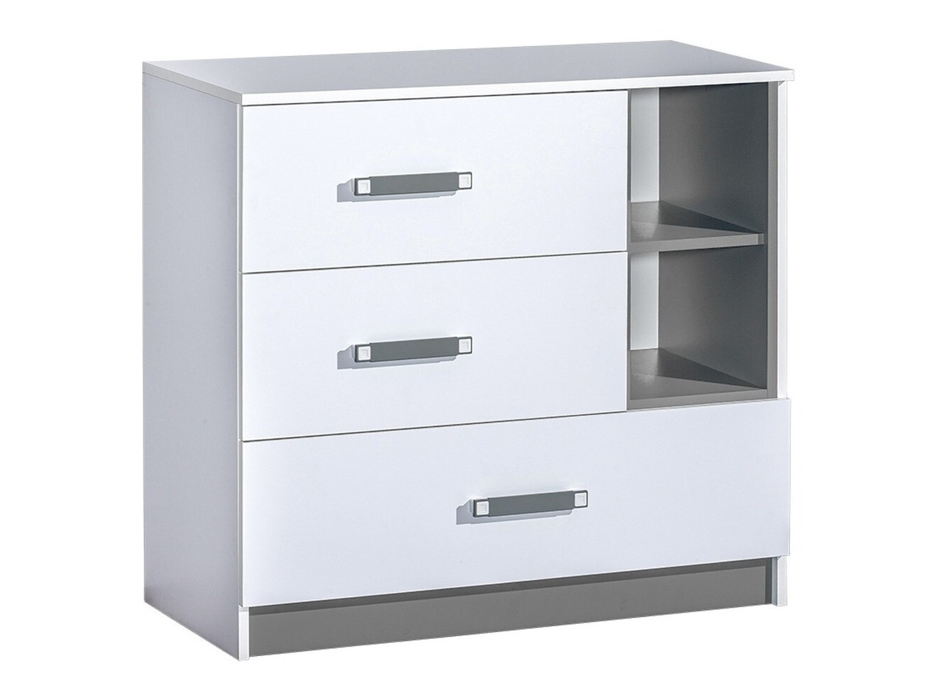 Ladekast Lorlare 108 (Wit + Grijs)