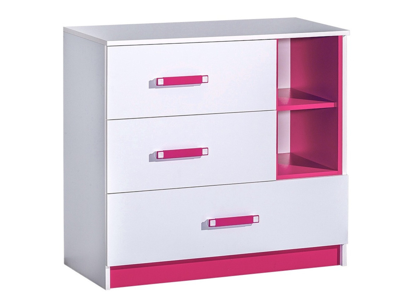 Ladekast Lorlare 108 (Wit + Roze)