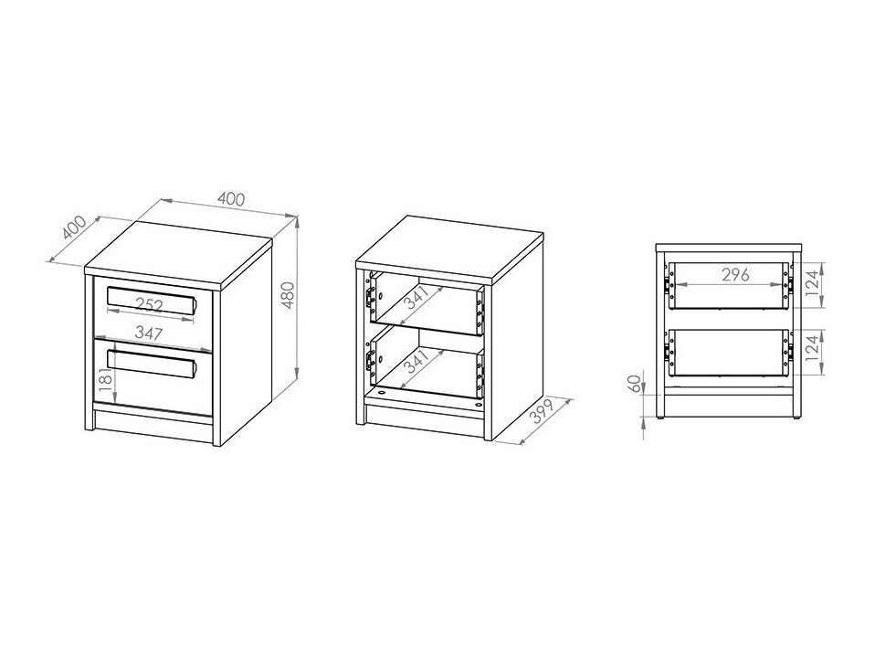 Nachtkastje Tivruve 109
