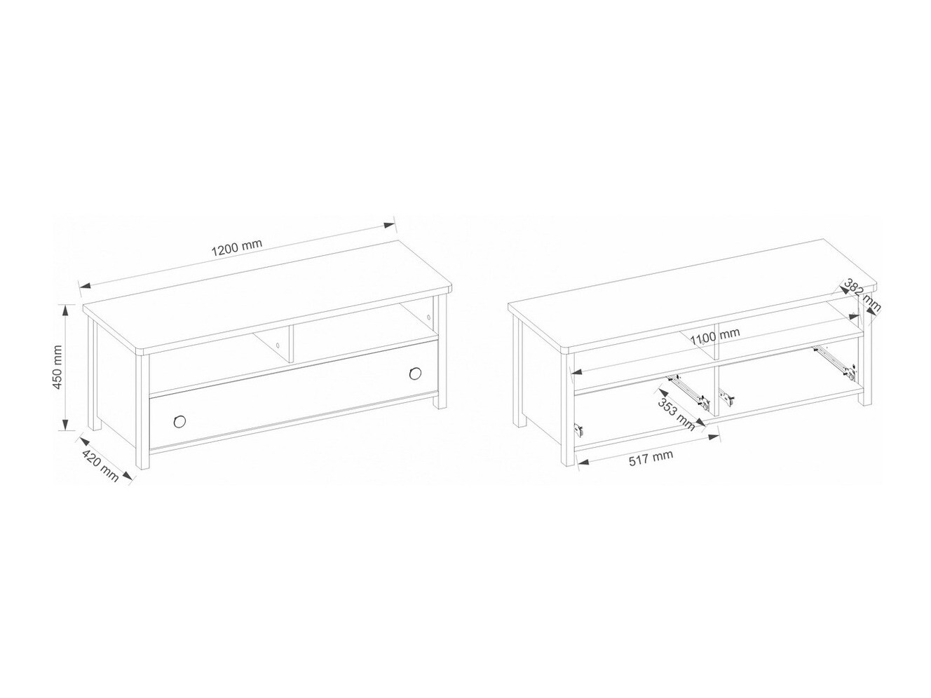 TV-meubel Elblive 132