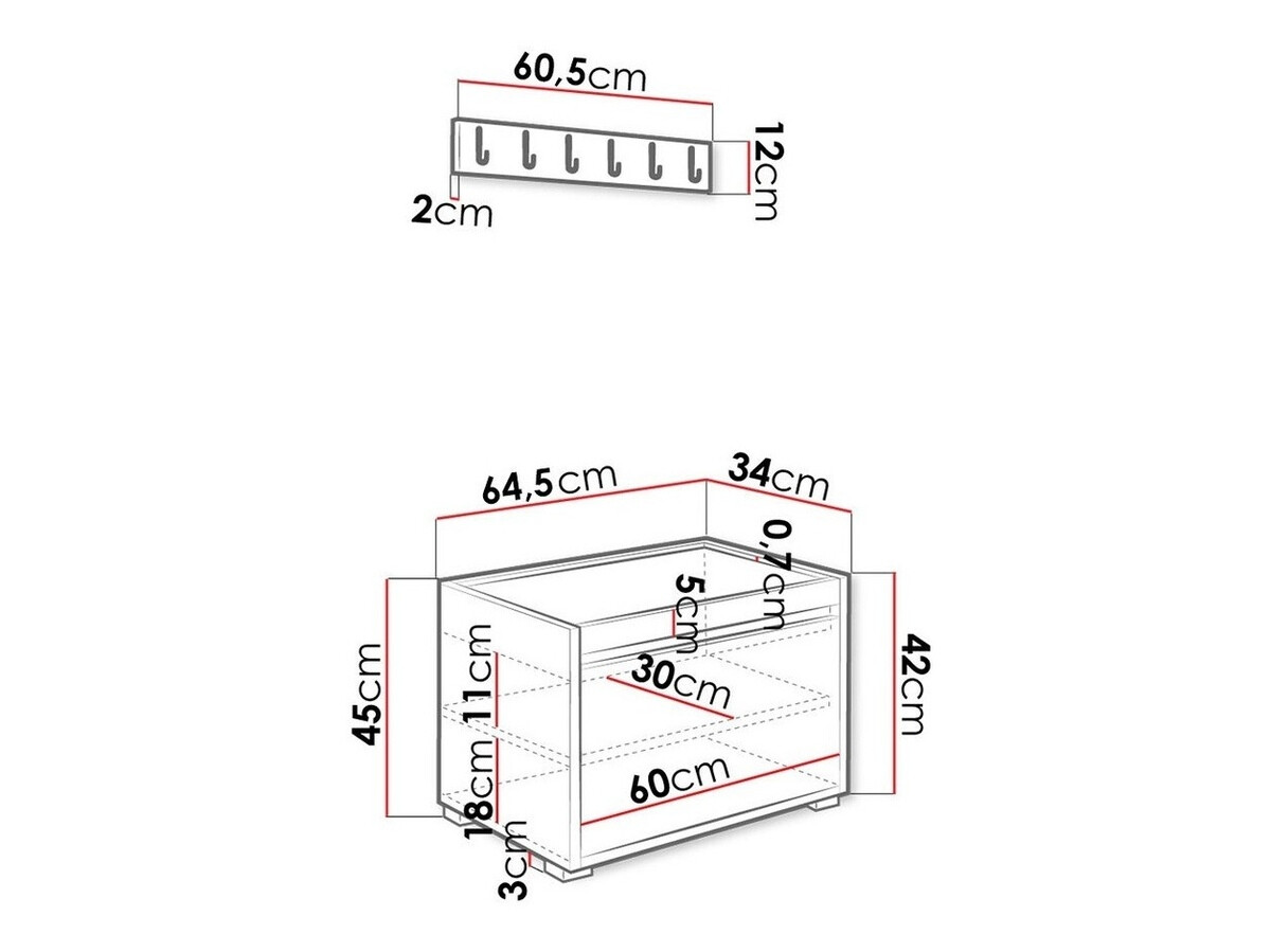 Gangmeubelset Comfivo Pinus VIII (Wit + Soft 017)