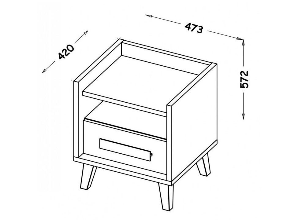 Nachtkastje Oderevu 110