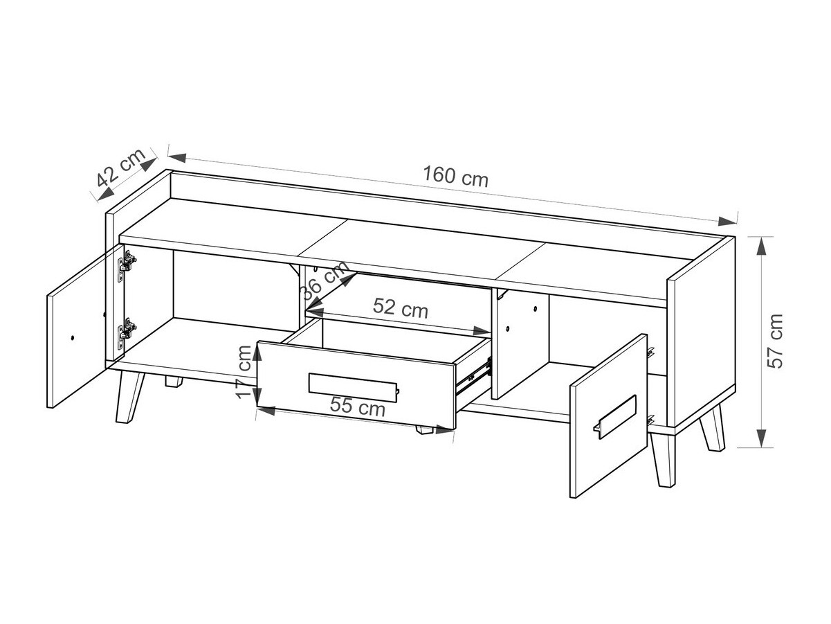 TV-meubel Oderevu 106