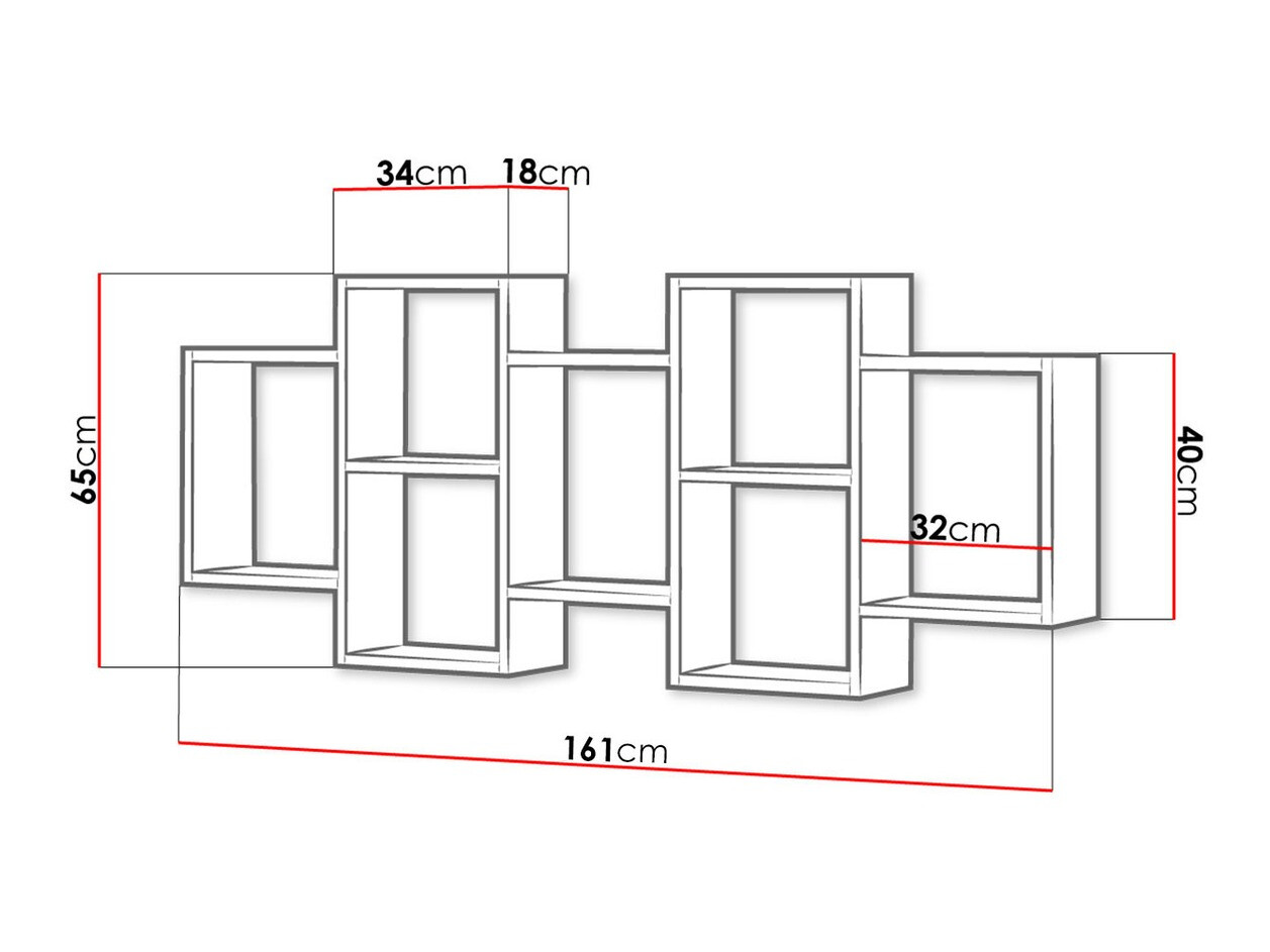 Wandplank Sarasota 103 (Beton)