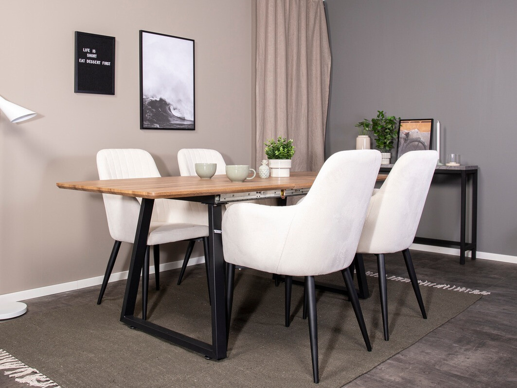 Stoel Dallas 155 (Beige + Zwart)