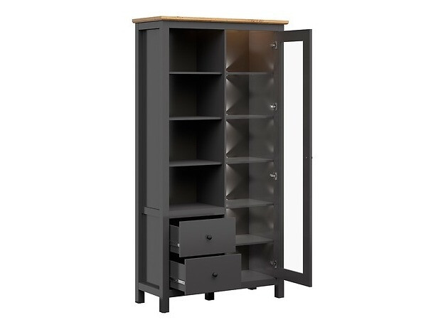 Boekenkast Sordoro 114 (Grafiet + Artisan eiken)