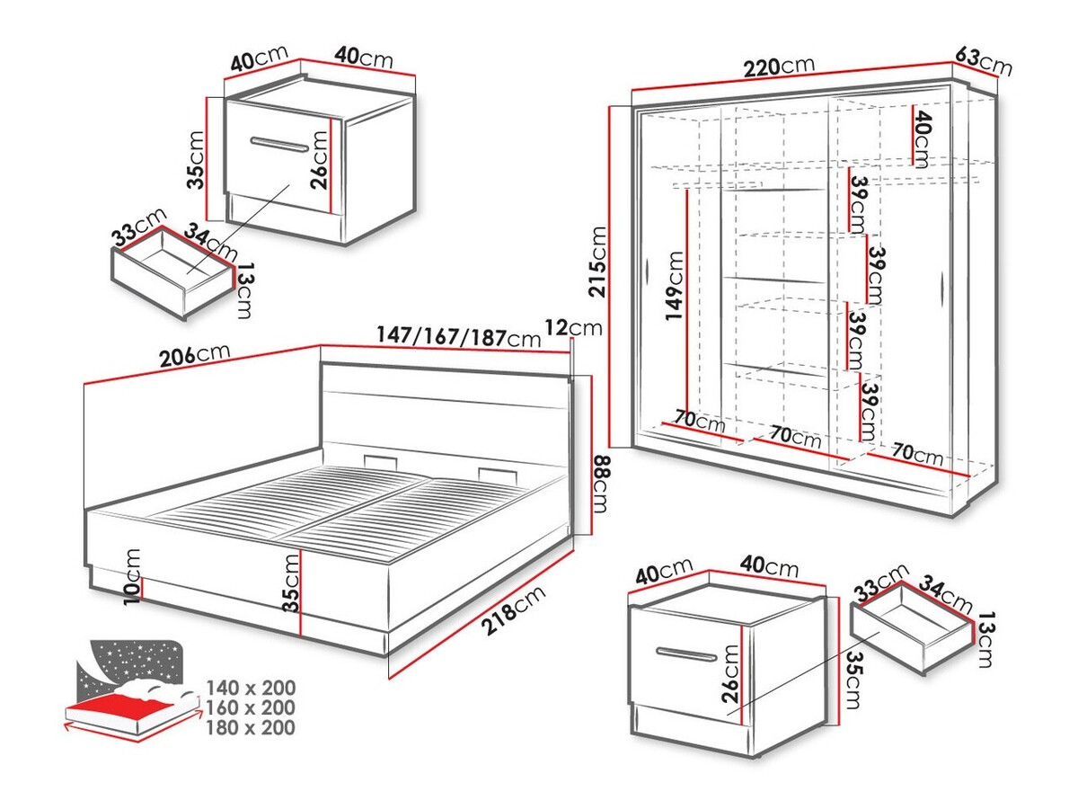 Slaapkamer set Livsori 109