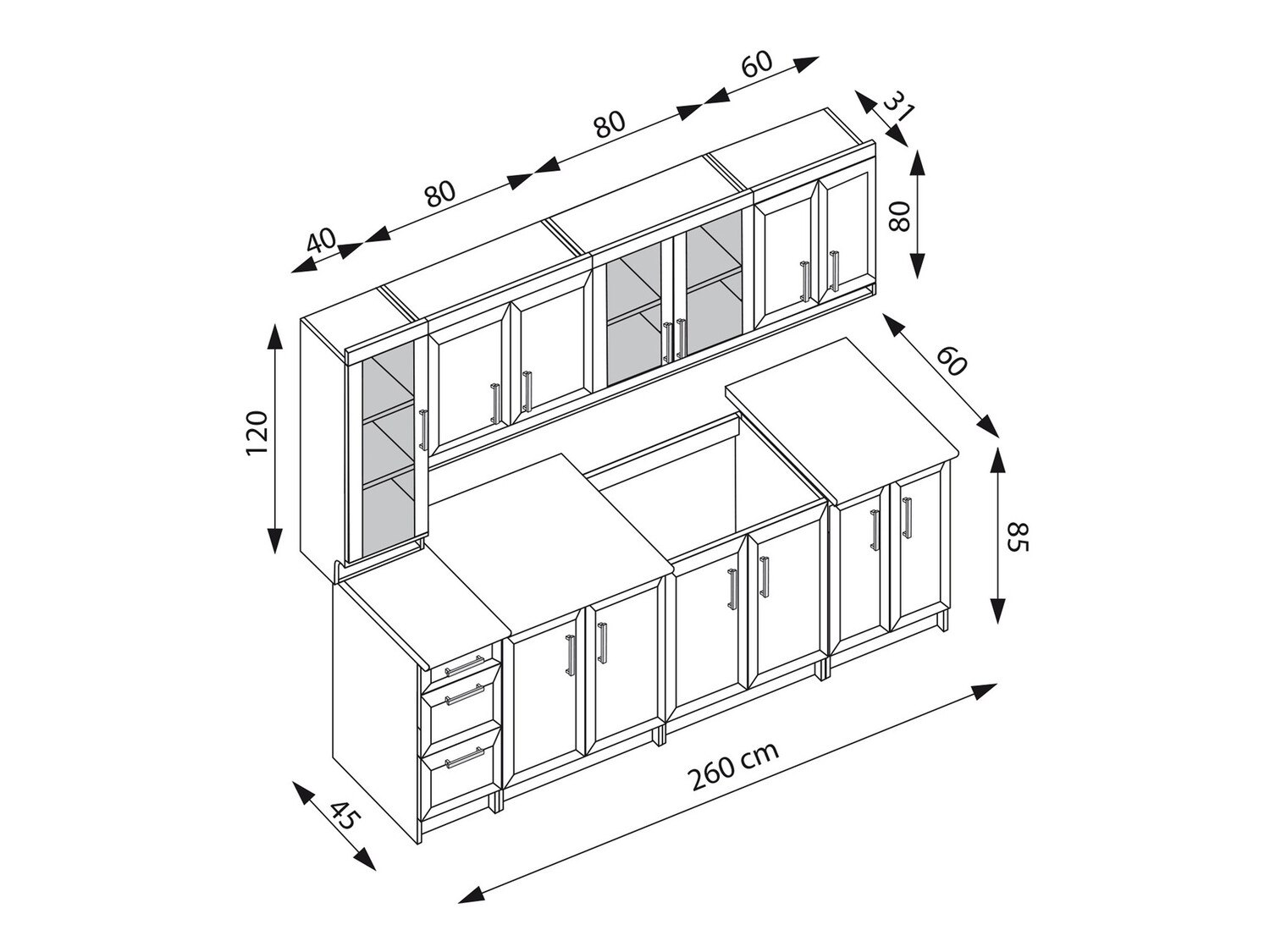 Keukenset Houston 454