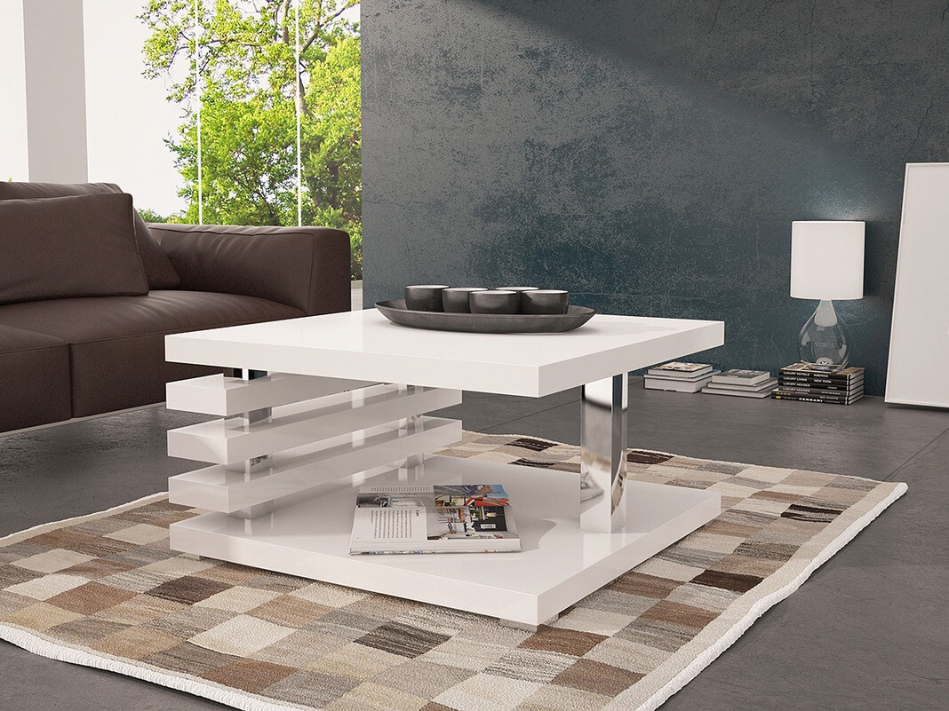 Salontafel Goodyear 122 (Glanzend wit)