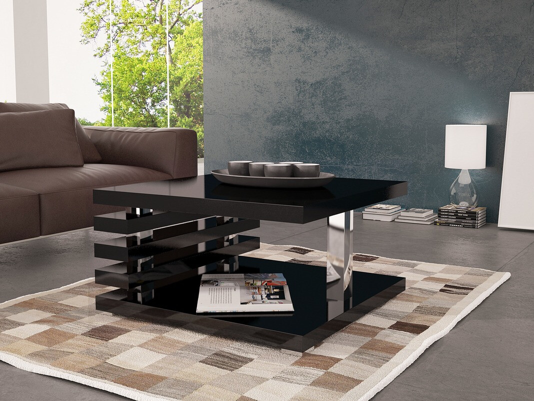 Salontafel Goodyear 122 (Glanzend zwart)