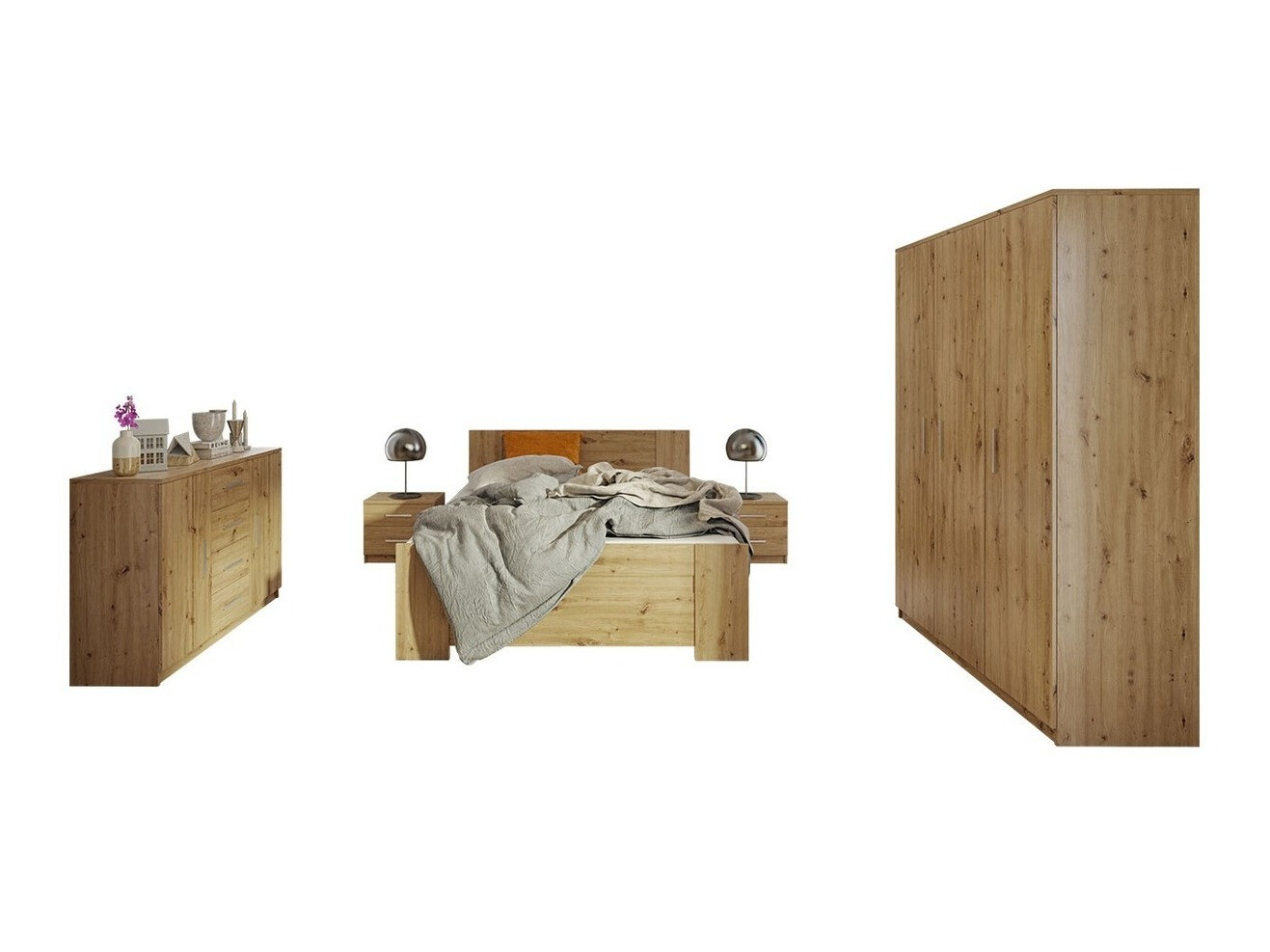 Slaapkamerset Catromi 123 (Artisan eiken)