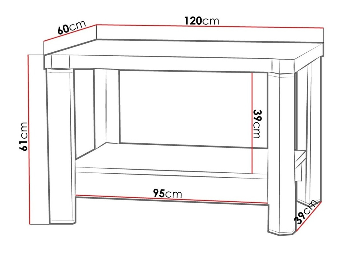 Salontafel Lorelie 114 (Sonoma eik)