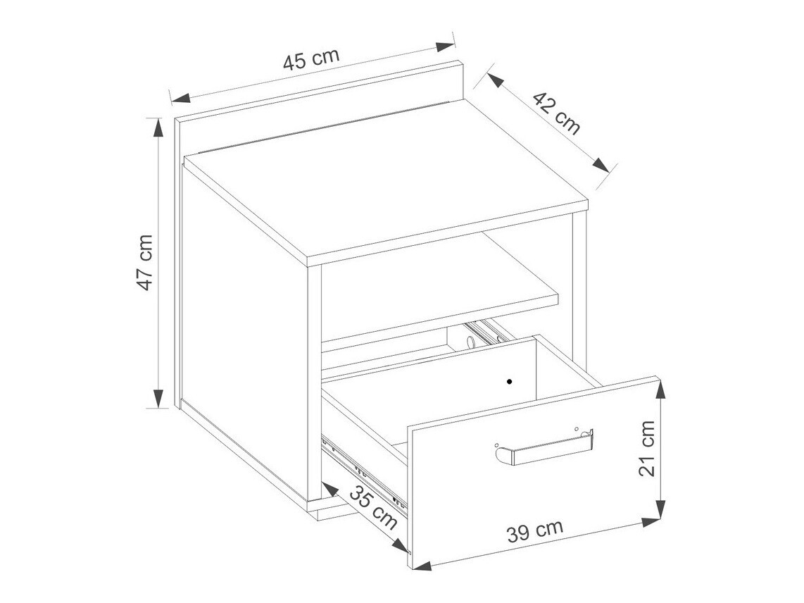 Nachtkastje Orlveno 118