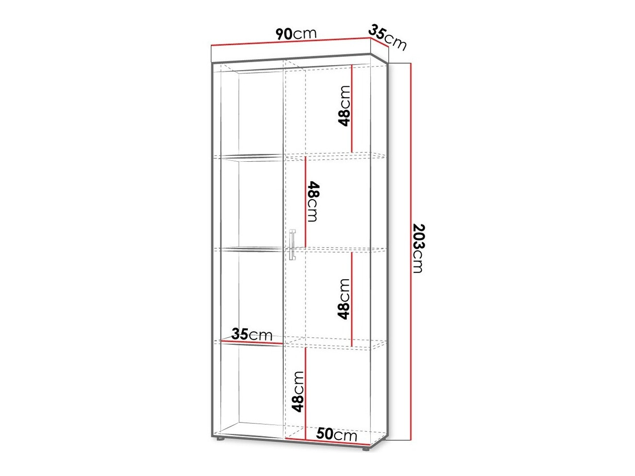 Boekenkast Cormiru 100 (Pruim + grafiet)