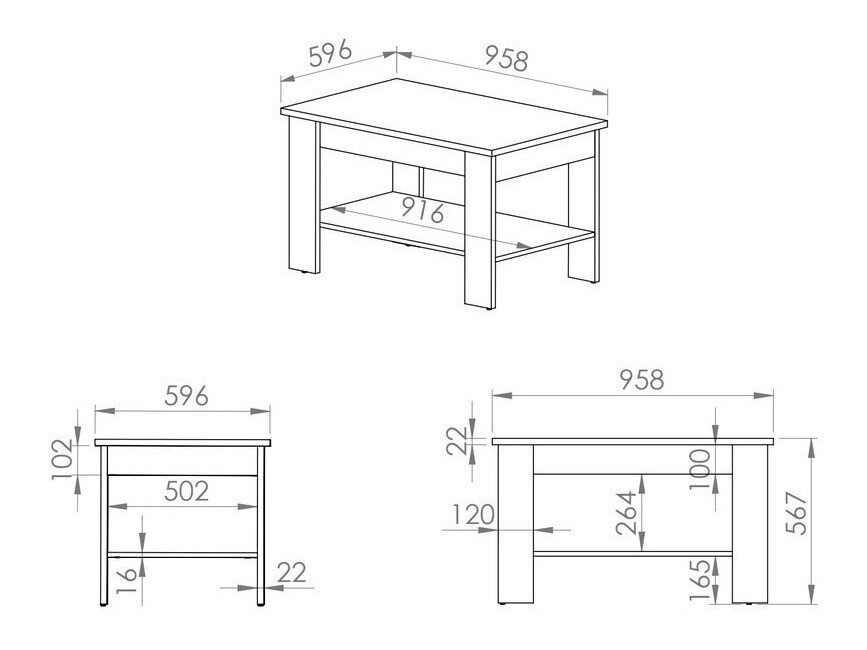Salontafel Flonole 112