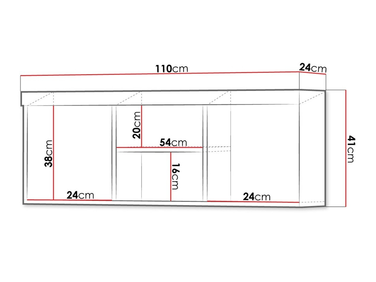 Wandplank Cormiru 104 (San marino eik)