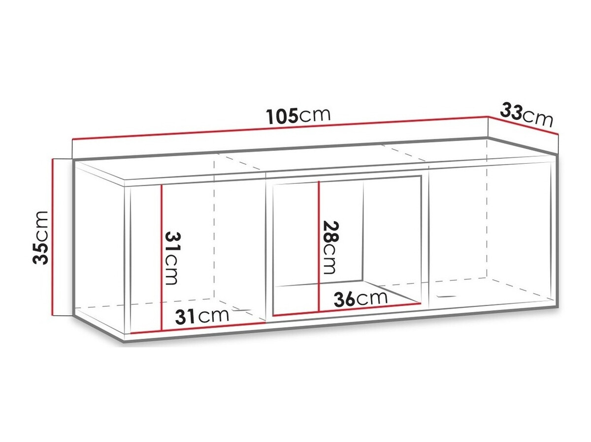 Wandkast Baltesi 111 (Artisan eiken + Zwart)