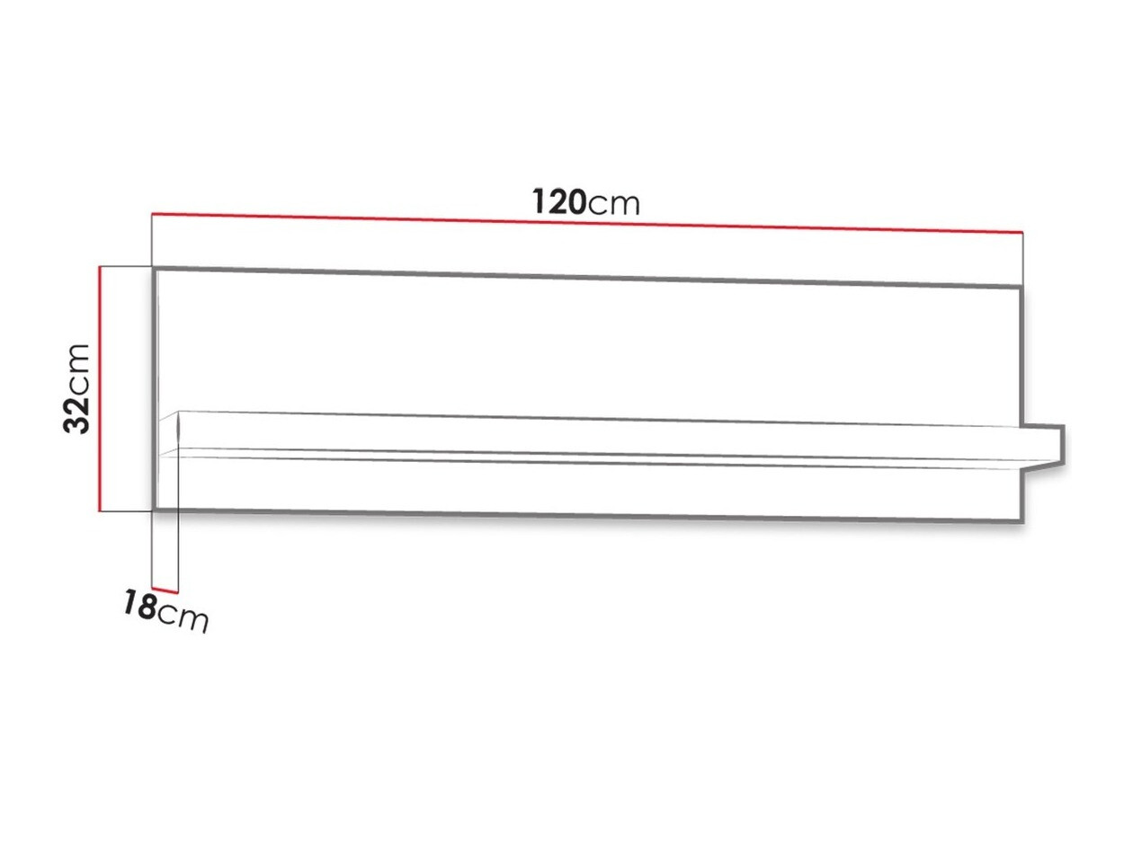 Wandplank Serfeno 108 (Essen)
