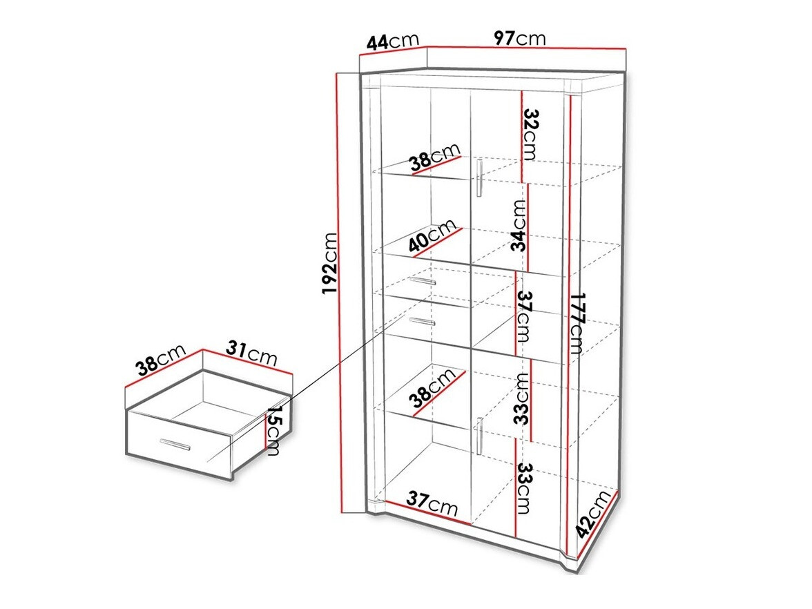 Boekenkast Lorelie 120 (Sonoma eik)