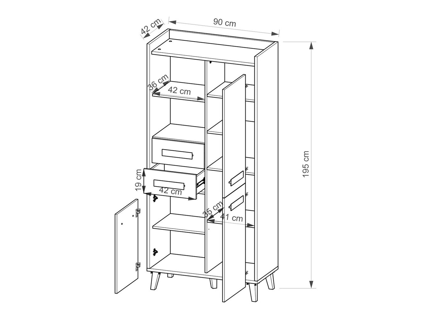 Boekenkast Oderevu 102
