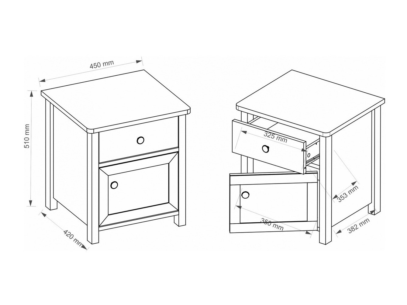 Nachtkastje Elblive 122