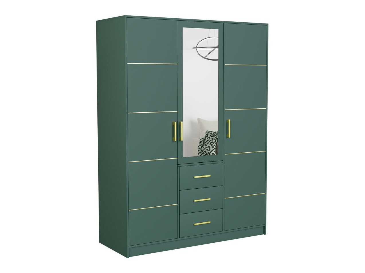 Slaapkamer set Dortivu 154 (Groen + Inari 96)