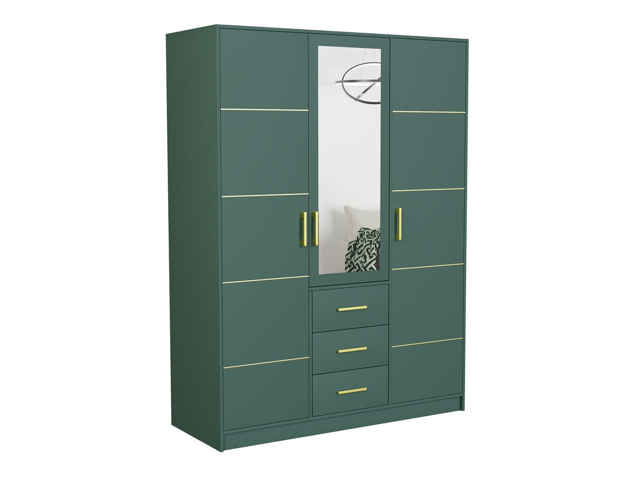 Slaapkamer set Dortivu 154 (Groen + Inari 96)