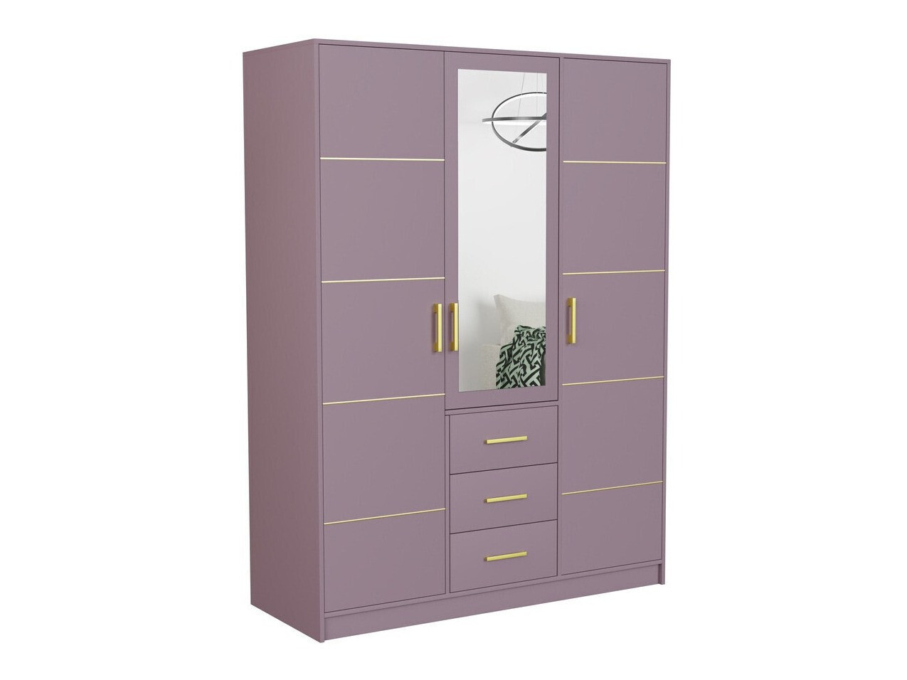 Slaapkamer set Dortivu 154 (Paars + Inari 96)