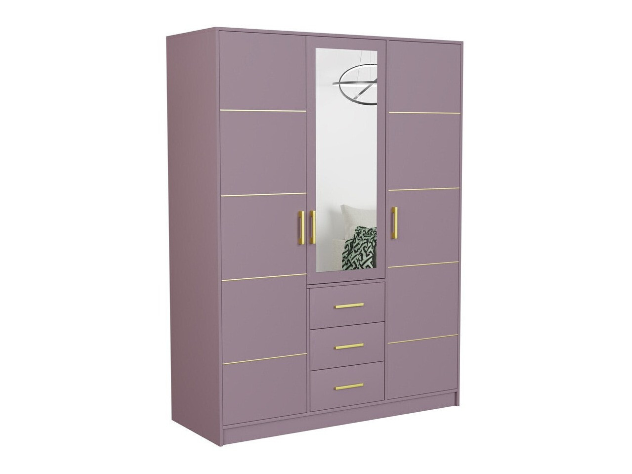 Slaapkamer set Dortivu 154 (Paars + Inari 96)