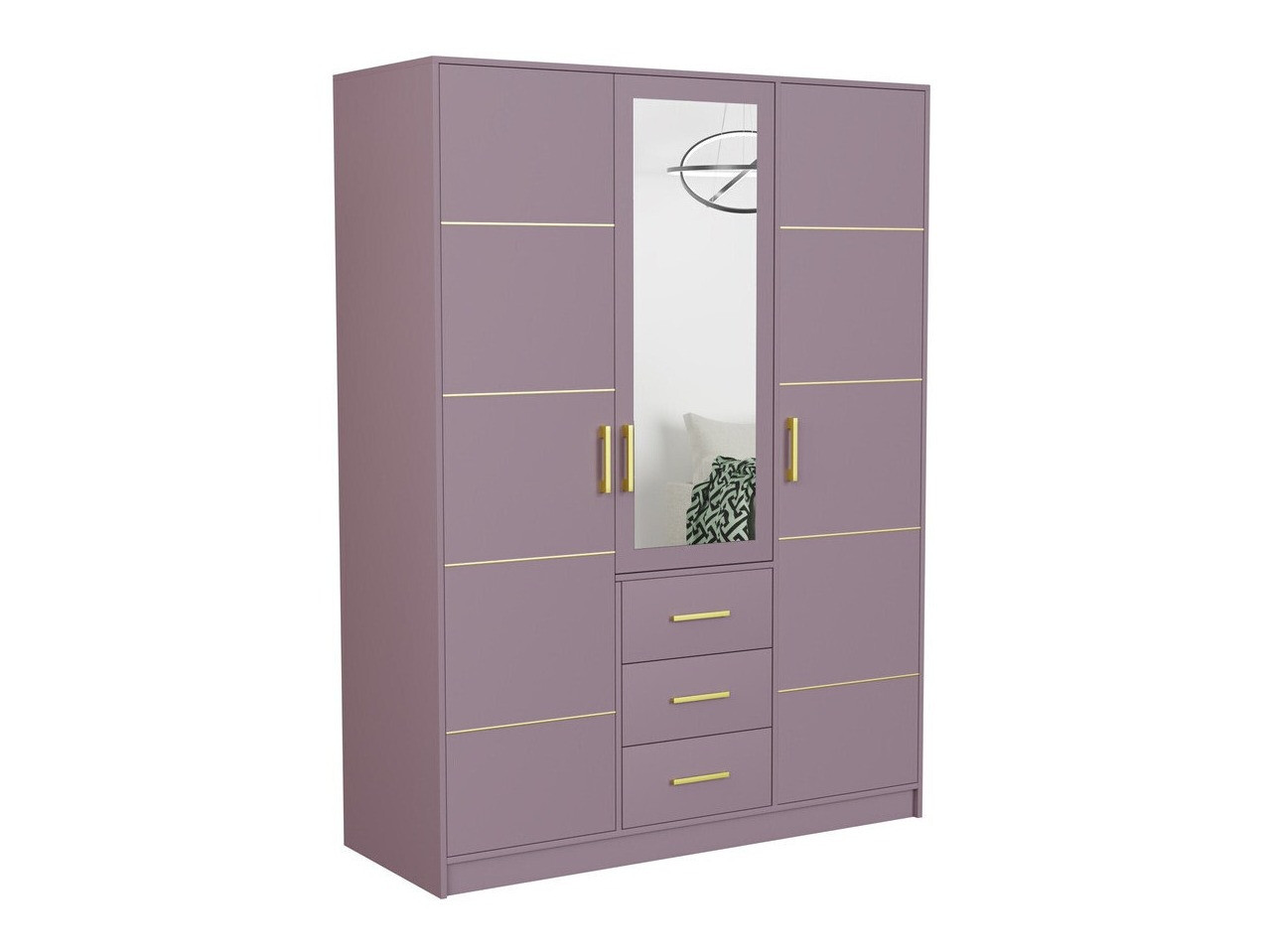 Slaapkamer set Dortivu 154 (Paars + Inari 96)