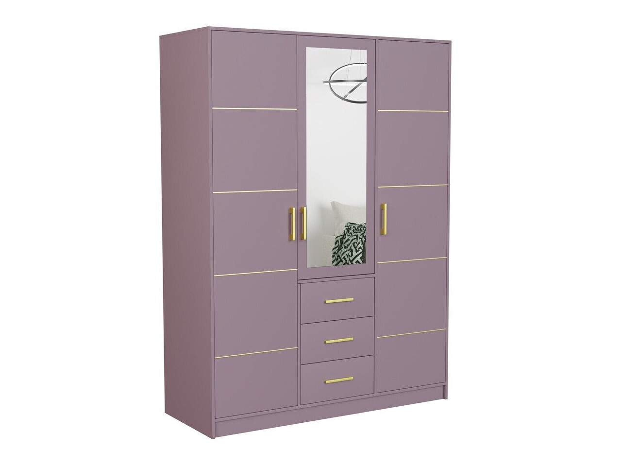 Slaapkamer set Dortivu 154 (Paars + Inari 96)