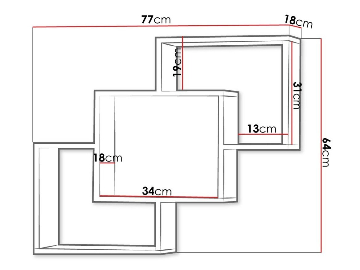 Wandplank Lorelie 121 (Truffel eiken)