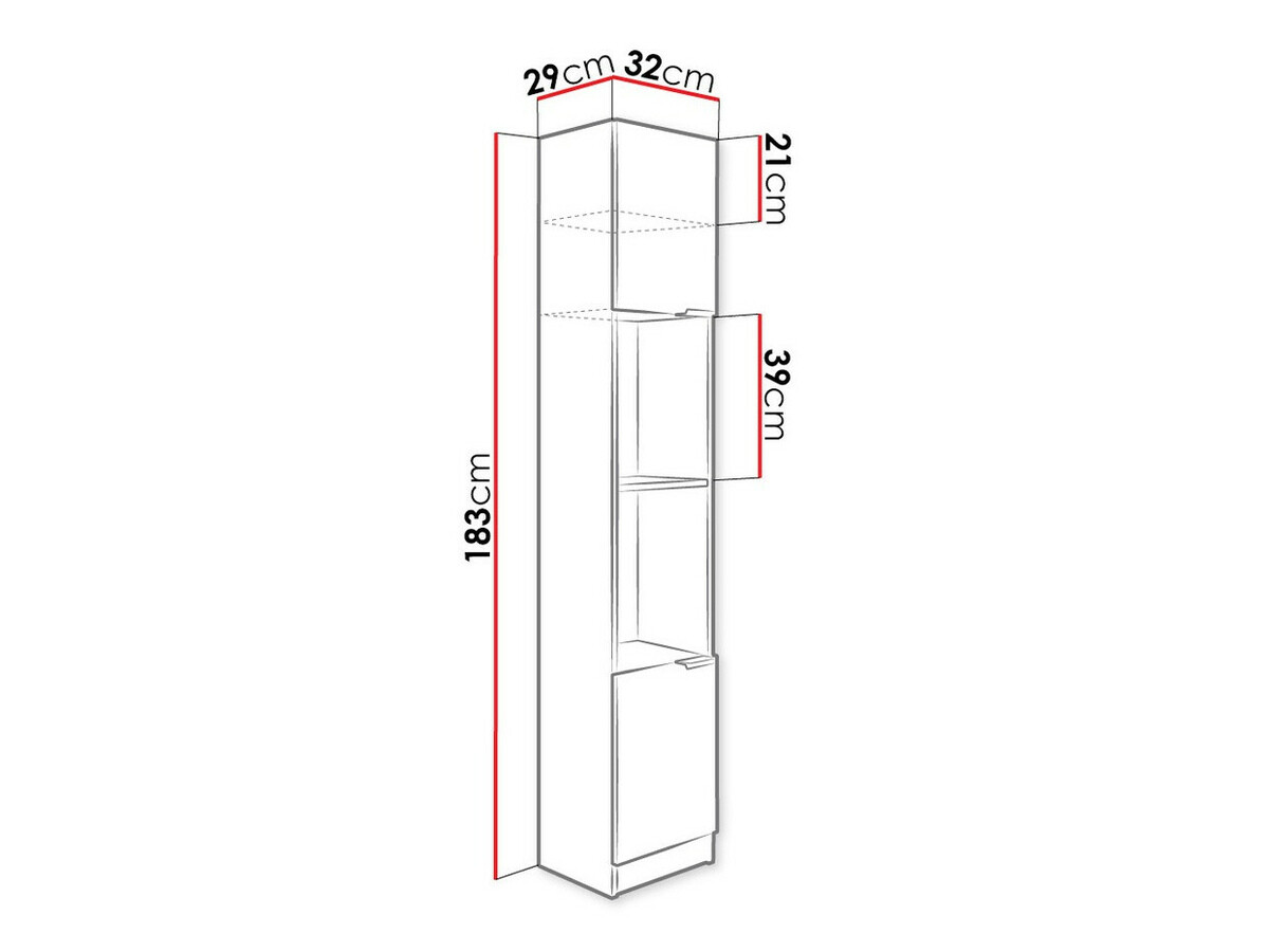 Boekenkast Dover 112 (Sonoma eik)