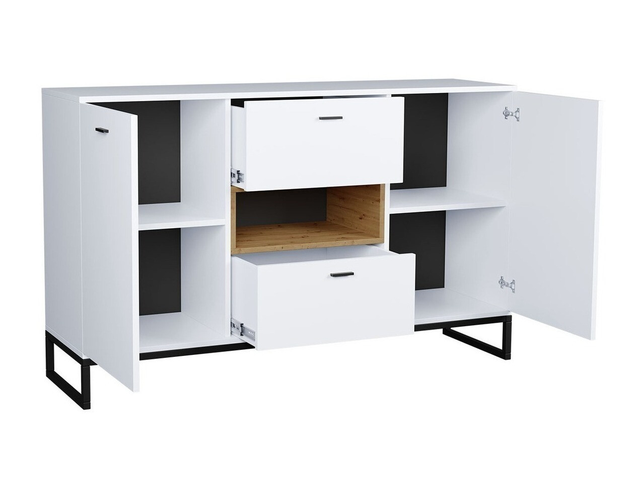 Thuiskantoorset Baltesi 116 (Artisan eiken + Zwart)