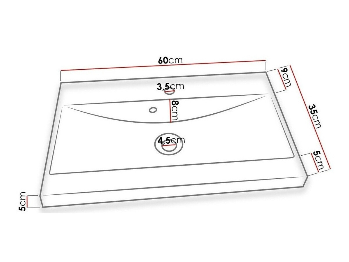 Badkamerset Sarasota 109 (Bodega + Glanzend wit)
