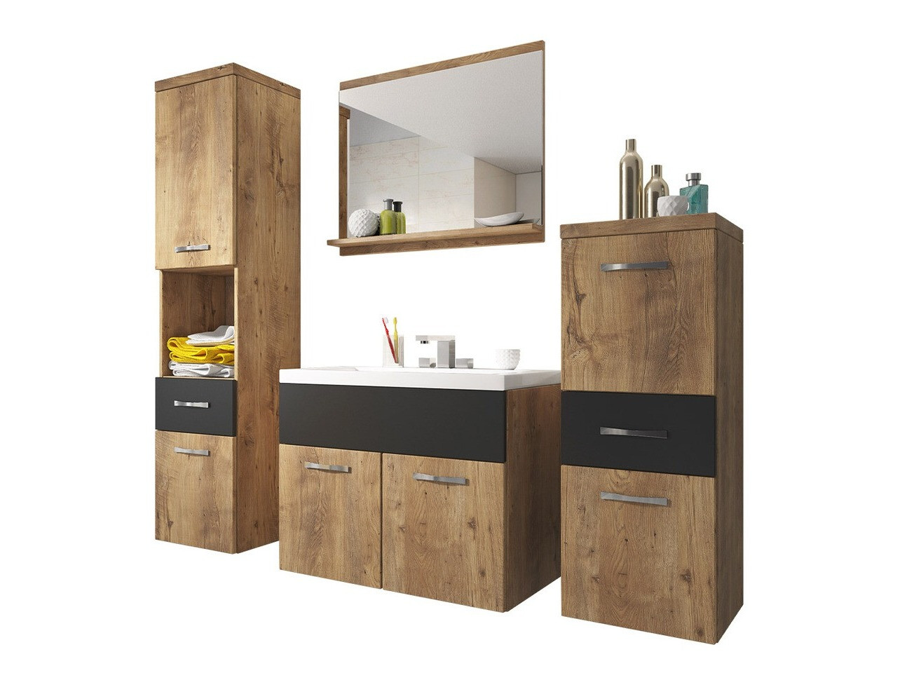 Badkamerset Sarasota 109 (Moer + Grafiet)