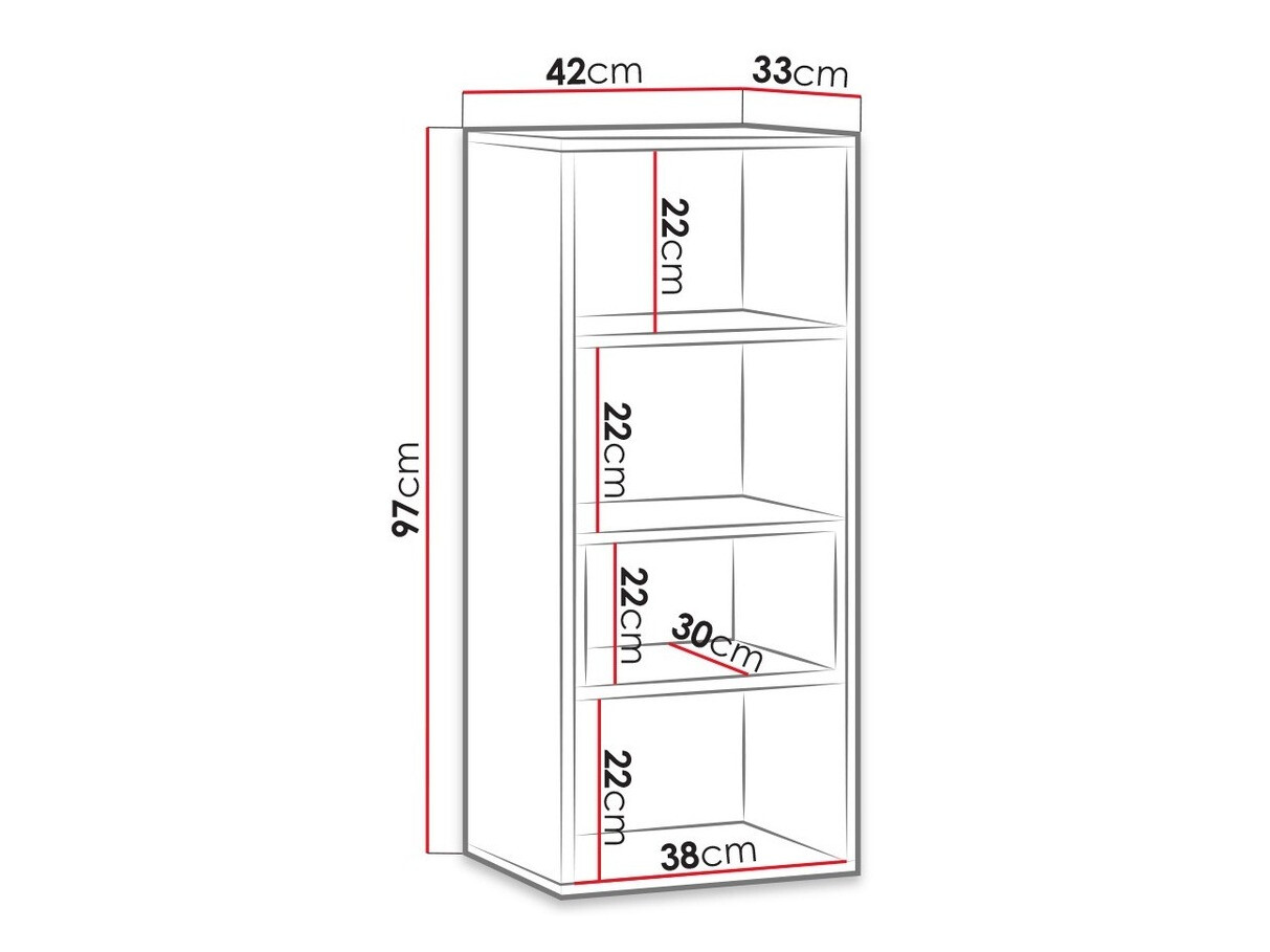 Wandplank Baltesi 112 (Wit + Artisan eiken)