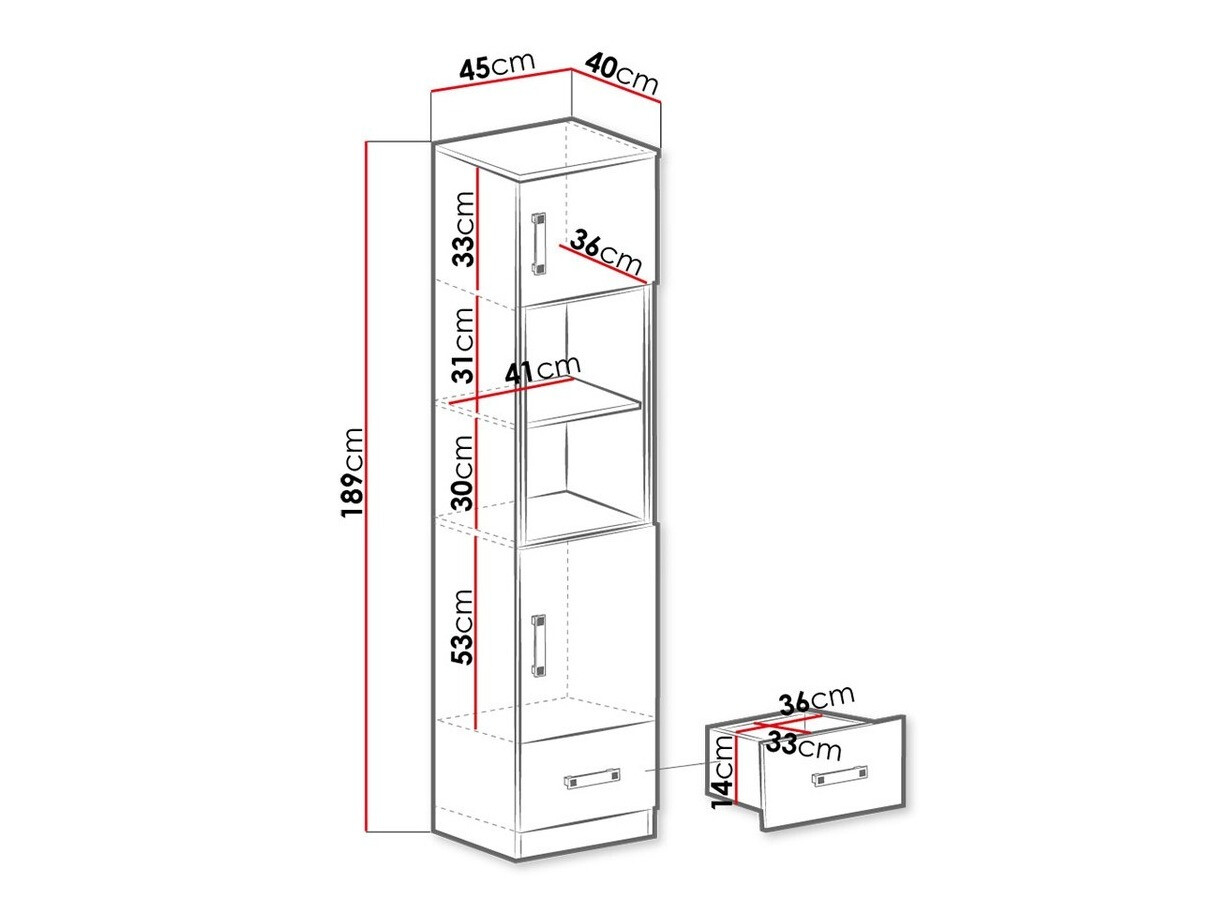 Boekenkast Sorviru 104 (Wit + Roze)