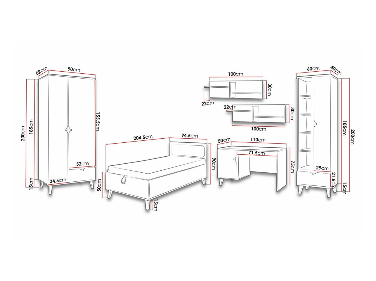 Meubelset Etrmoru 127