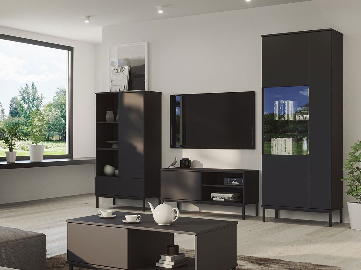 Boekenkast Lomsore 103 (Zwart)