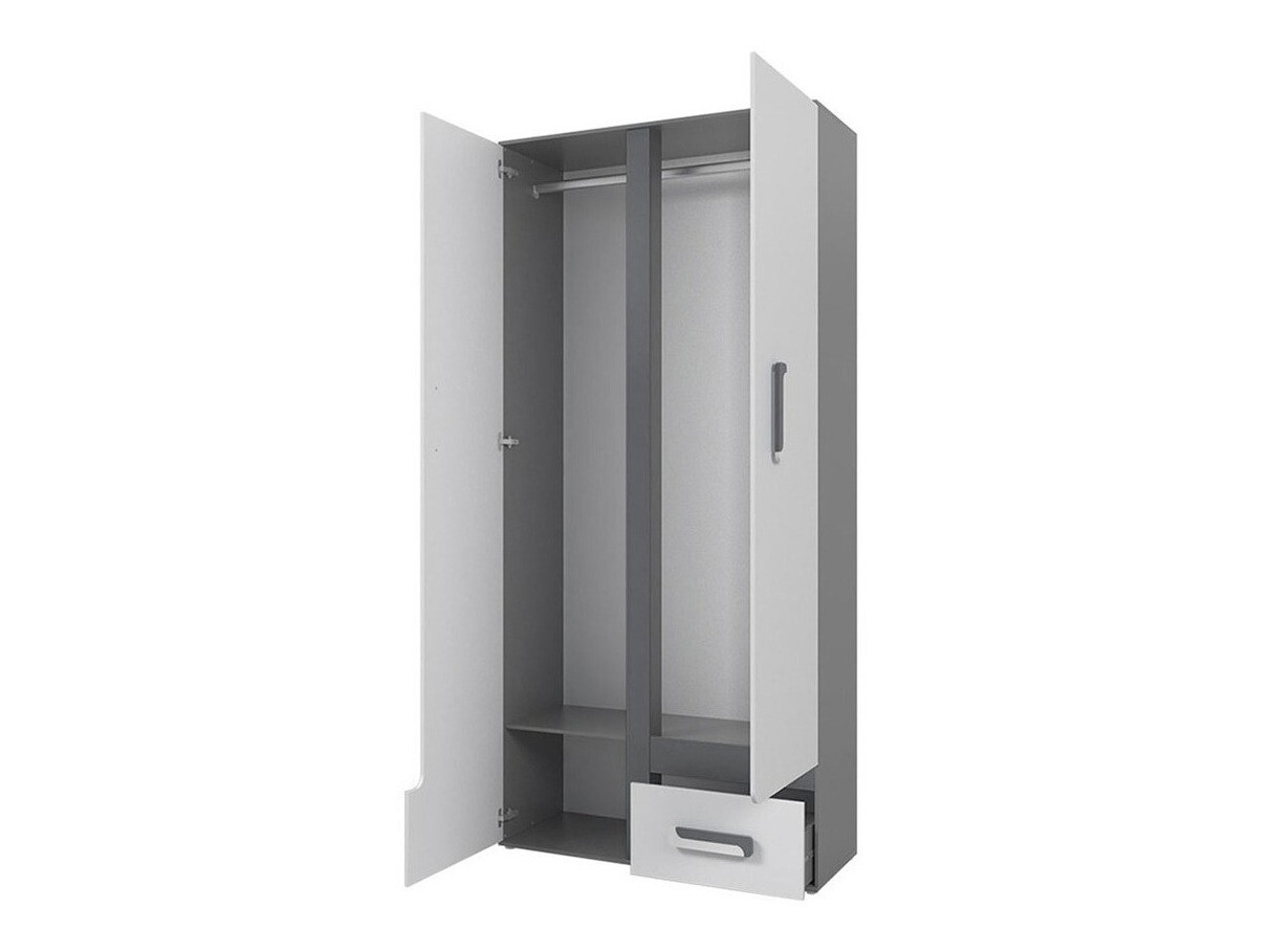 De reeks van de kinderkamer Aviseve 107 (Antraciet + Wit)