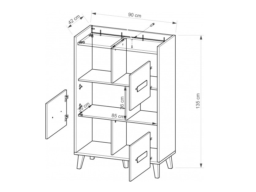 Dressoir Oderevu 104