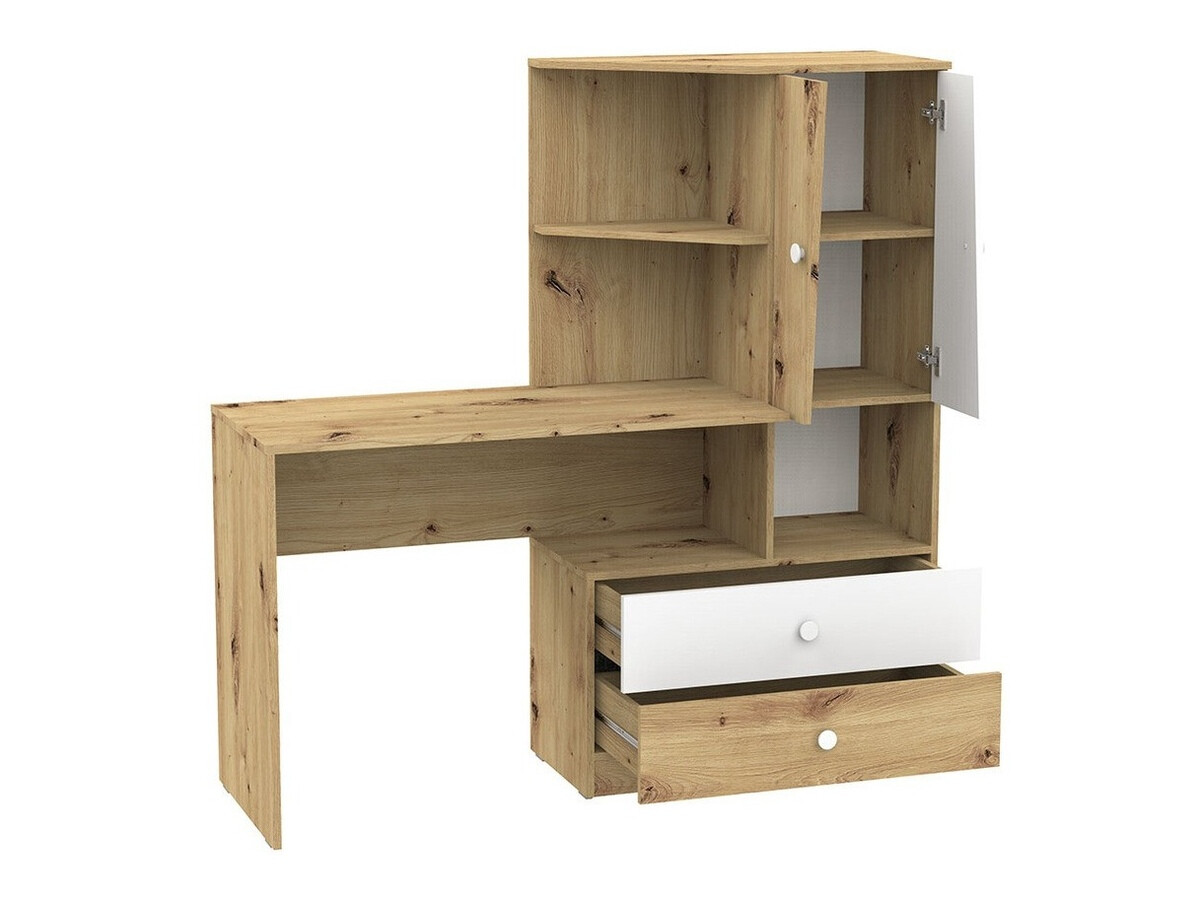 Meubelset Almira 116 (Artisan eiken + Wit + Grijs)