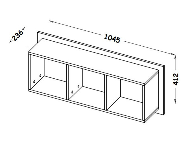 Wandplank Oderevu 111