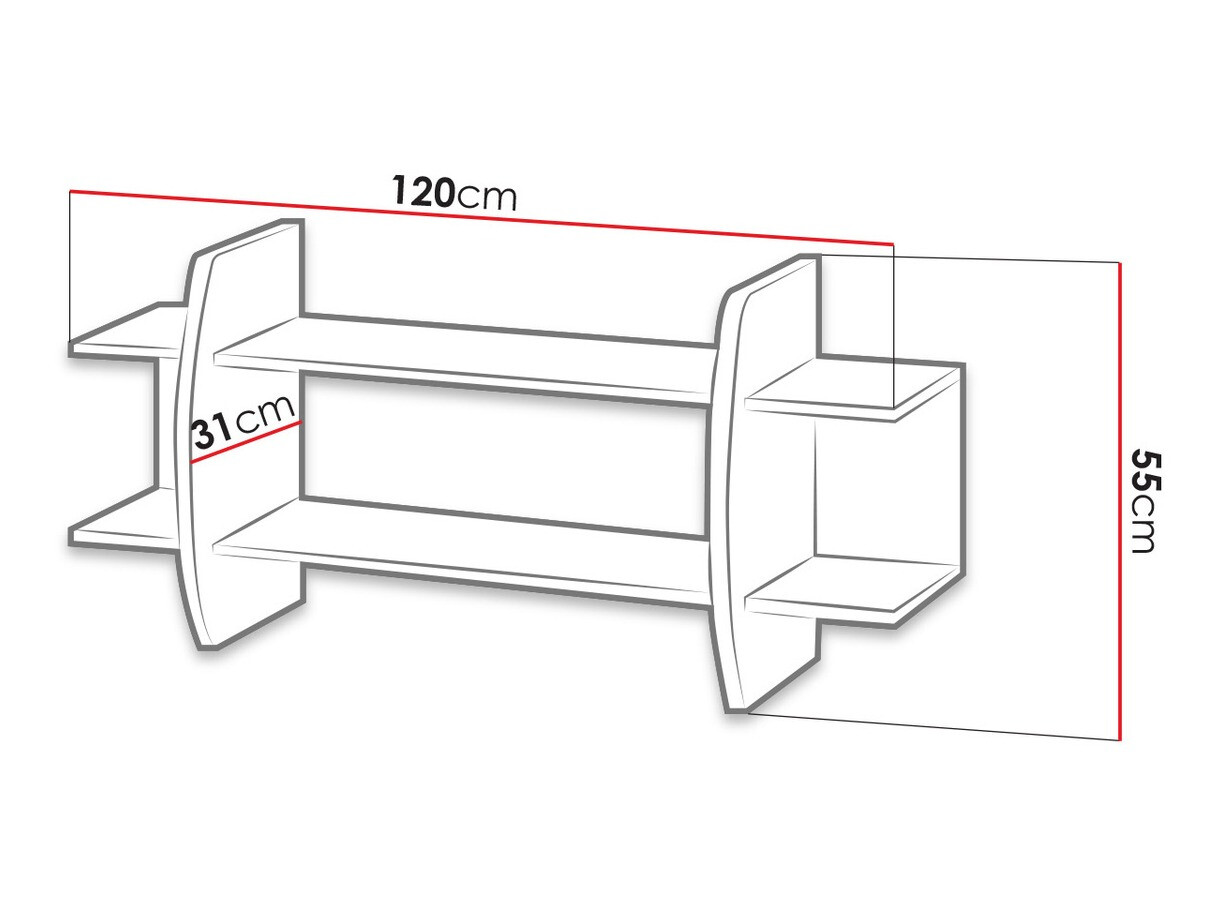 Wandplank Tivlue 107