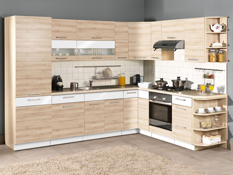 Modulaire kast met lade en deuren Mode Beech 117