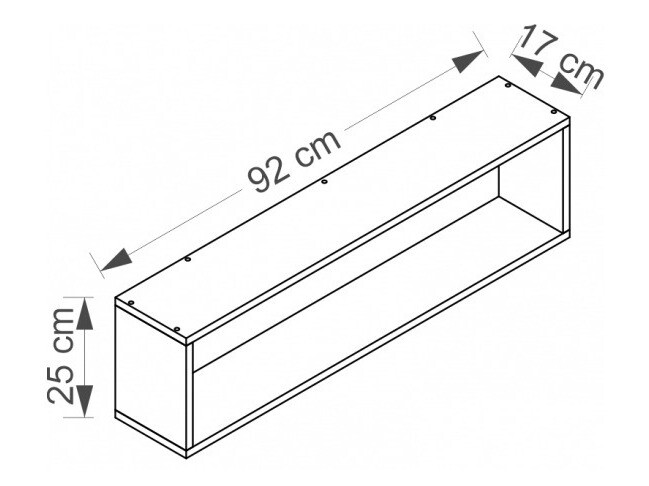 Wandplank Cirdora 111 (Riviera eiken)